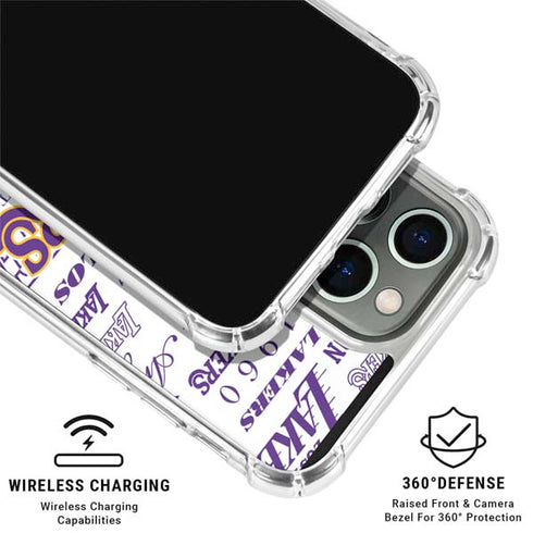 NBA LA Lakers Historic Blast iPhone 16 Pro Max Clear Case