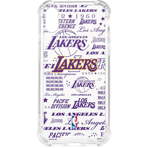 NBA LA Lakers Historic Blast iPhone XS Clear Case