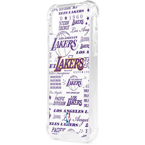 NBA LA Lakers Historic Blast iPhone XS Clear Case