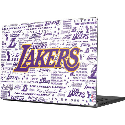NBA LA Lakers Historic Blast Apple MacBook Pro 14-inch Skin