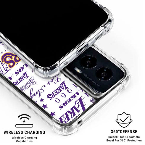 NBA LA Lakers Historic Blast Moto G Power 5G (2024) Clear Case
