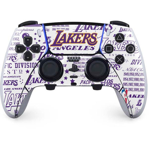 NBA LA Lakers Historic Blast PS5 DualSense Edge Pro Controller Skin