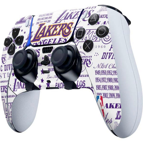 NBA LA Lakers Historic Blast PS5 DualSense Edge Pro Controller Skin