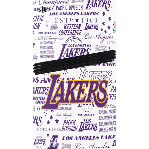NBA LA Lakers Historic Blast PS5 Pro Console Skin