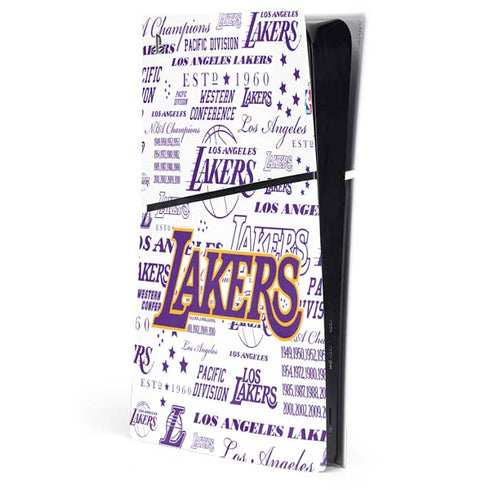NBA LA Lakers Historic Blast PS5 Slim Digital Edition Console Skin