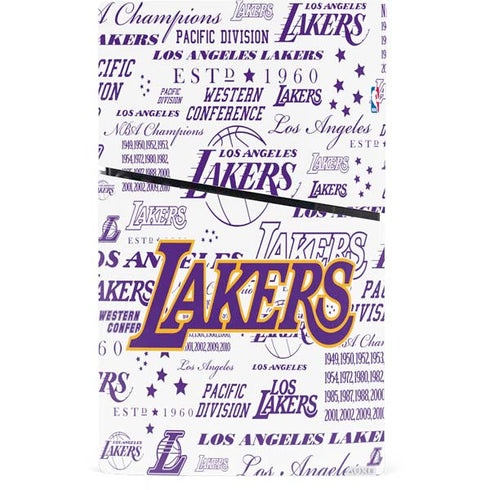 NBA LA Lakers Historic Blast PS5 Slim Digital Edition Console Skin