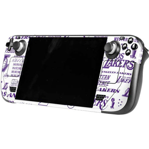 NBA LA Lakers Historic Blast Steam Deck Handheld Gaming Computer Skin