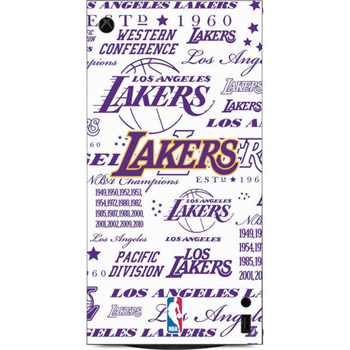 NBA LA Lakers Historic Blast XBox Series X Digital Edition Console Skin