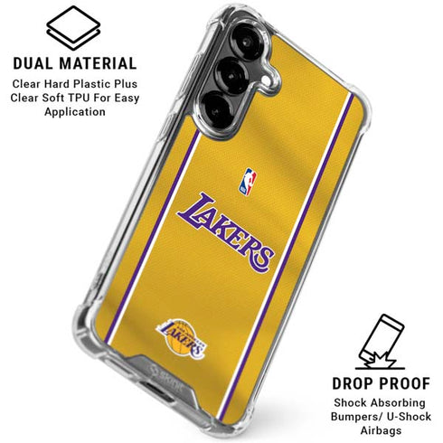 NBA Los Angeles Lakers Jersey Galaxy S26 Plus Clear Case