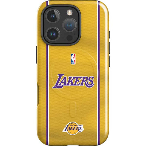 NBA Los Angeles Lakers Jersey iPhone 16 Pro Max Magsafe Impact Case