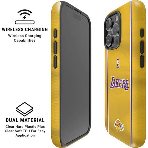 NBA Los Angeles Lakers Jersey iPhone 16 Pro Max Magsafe Impact Case