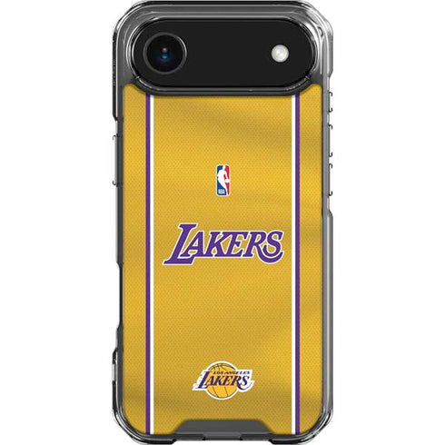 NBA Los Angeles Lakers Jersey iPhone 17 Air Clear Case