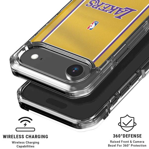 NBA Los Angeles Lakers Jersey iPhone 17 Air Clear Case