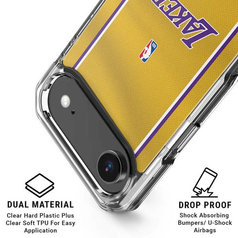 NBA Los Angeles Lakers Jersey iPhone 17 Air Clear Case