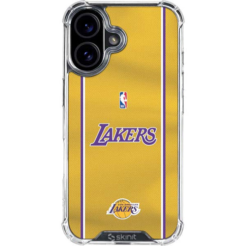 NBA Los Angeles Lakers Jersey iPhone 17 Clear Case