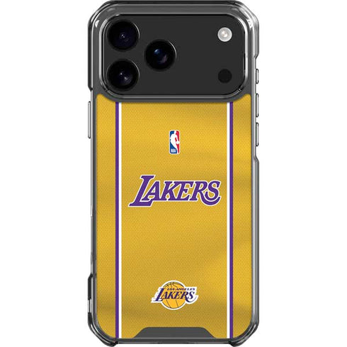 NBA Los Angeles Lakers Jersey iPhone 17 Pro Max Clear Case