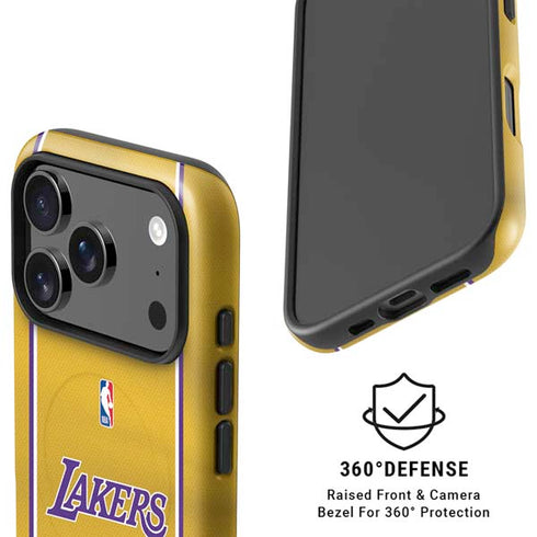 NBA Los Angeles Lakers Jersey iPhone 17 Pro Max Magsafe Impact Case