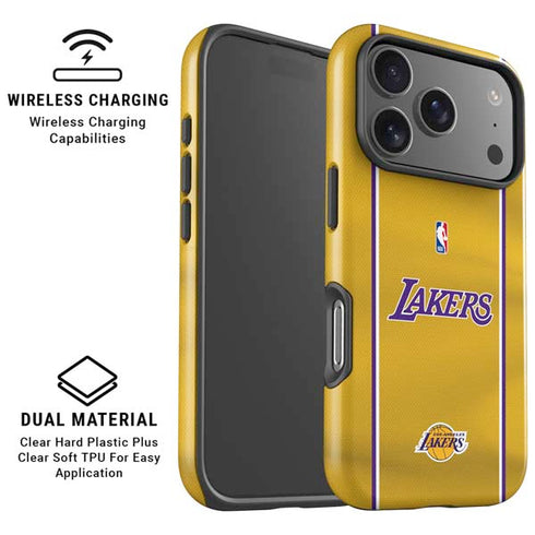 NBA Los Angeles Lakers Jersey iPhone 17 Pro Max Magsafe Impact Case