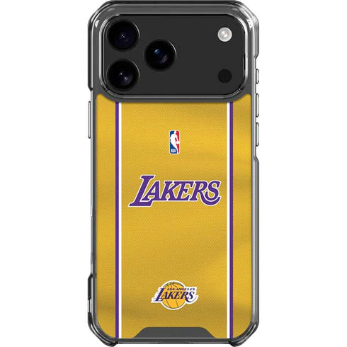 NBA Los Angeles Lakers Jersey iPhone 18 Pro Max Clear Case