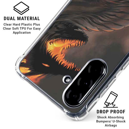 LA Williams Belial Dragon by LA Williams Galaxy A36 5G Clear Case