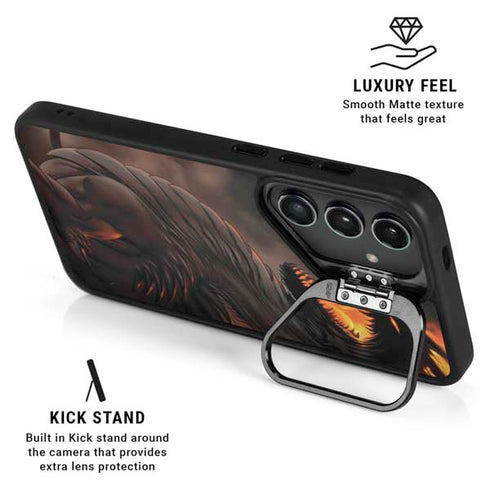 LA Williams Belial Dragon by LA Williams Galaxy S25 Kickstand Case