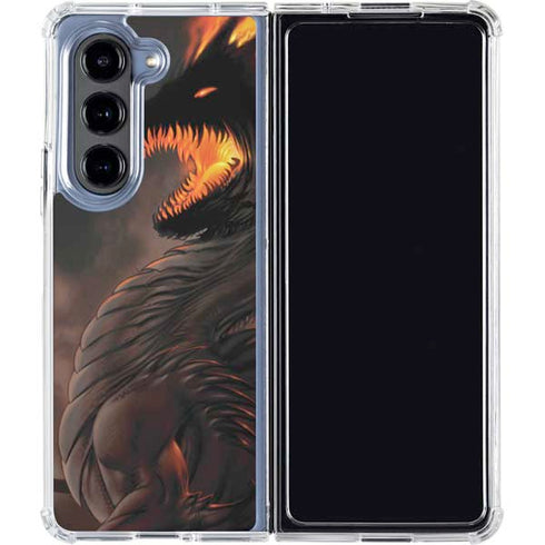 LA Williams Belial Dragon by LA Williams Galaxy Z Fold5 5G Clear Case