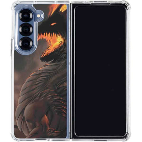 LA Williams Belial Dragon by LA Williams Galaxy Z Fold6 Clear Case