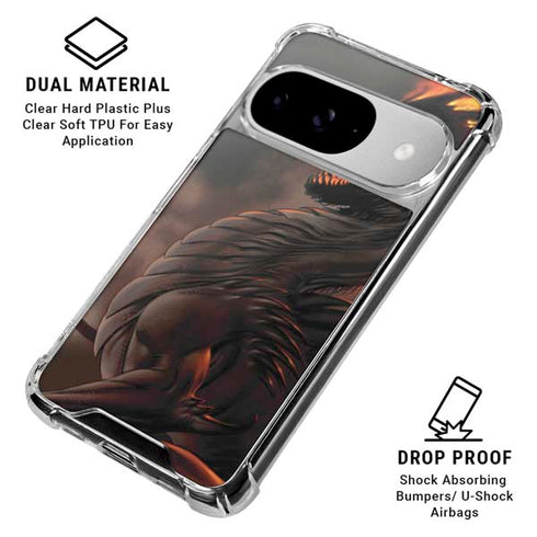 LA Williams Belial Dragon by LA Williams Google Pixel 10 Clear Case