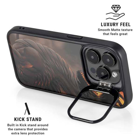 LA Williams Belial Dragon by LA Williams iPhone 14 Pro Kickstand Case