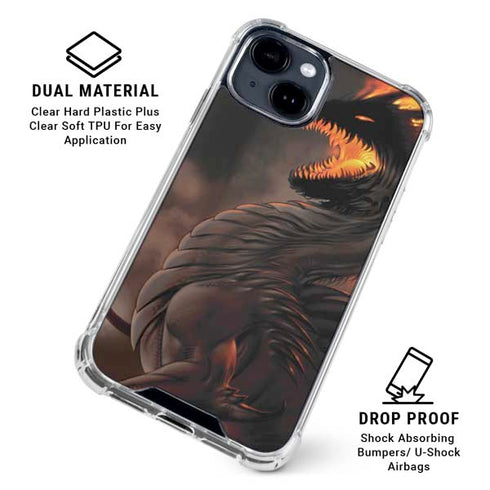 LA Williams Belial Dragon by LA Williams iPhone 15 Clear Case