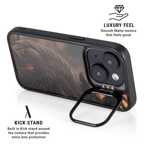 LA Williams Belial Dragon by LA Williams iPhone 15 Plus Kickstand Case