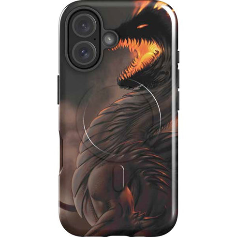 LA Williams Belial Dragon by LA Williams iPhone 16 Plus Magsafe Impact Case