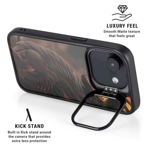 LA Williams Belial Dragon by LA Williams iPhone 16e Kickstand Case