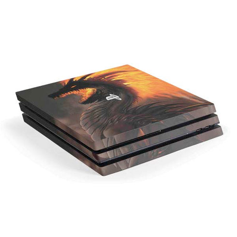 LA Williams Belial Dragon by LA Williams PS4 Pro Console Skin