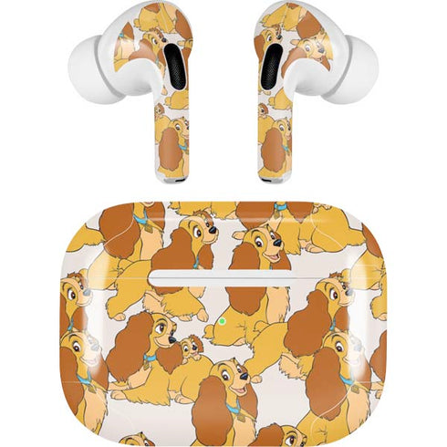 Disney Lady & The Tramp Lady Pattern AirPods Skins