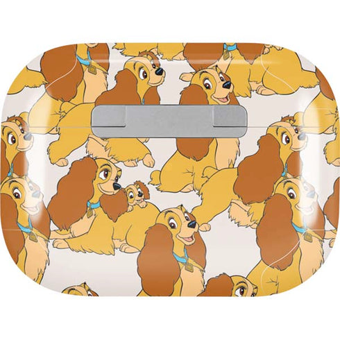 Disney Lady & The Tramp Lady Pattern AirPods Skins