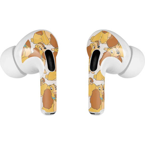Disney Lady & The Tramp Lady Pattern AirPods Skins