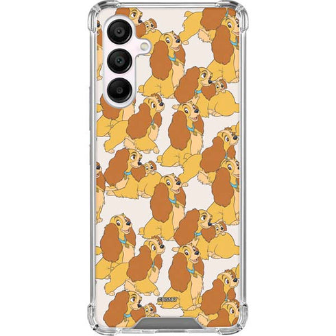 Disney Lady & The Tramp Lady Pattern Galaxy A16 5G Clear Case