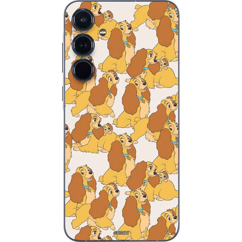 Disney Lady & The Tramp Lady Pattern Galaxy A35 5G Skin