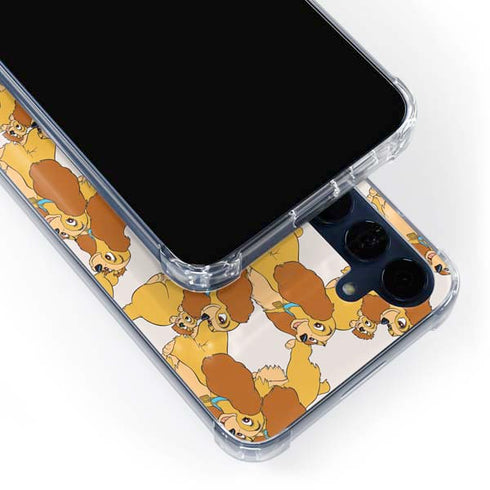 Disney Lady & The Tramp Lady Pattern Galaxy A55 5G Clear Case