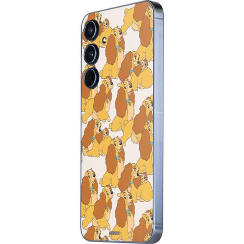 Disney Lady & The Tramp Lady Pattern Galaxy A55 5G Skin