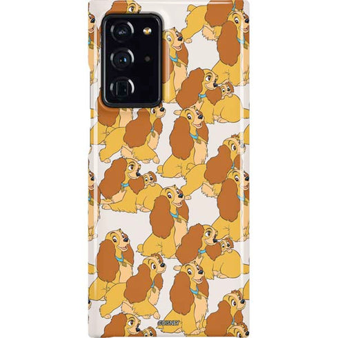 Disney Lady & The Tramp Lady Pattern Galaxy Cases