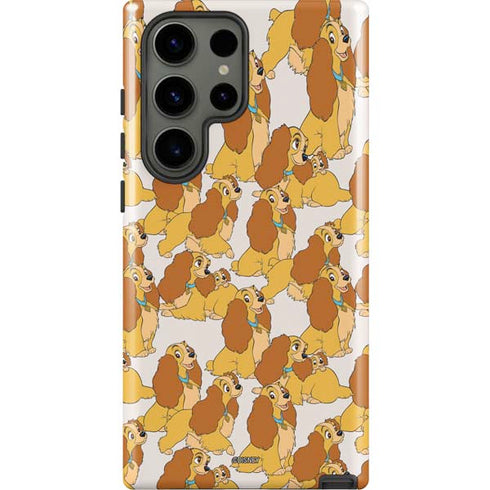 Disney Lady & The Tramp Lady Pattern Galaxy S23 Ultra Pro Case