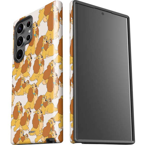 Disney Lady & The Tramp Lady Pattern Galaxy S23 Ultra Pro Case