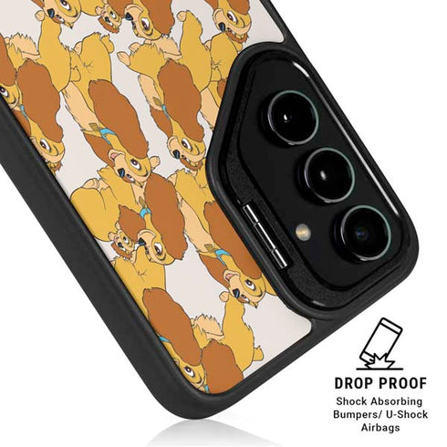 Disney Lady & The Tramp Lady Pattern Galaxy S25 Kickstand Case