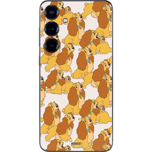 Disney Lady & The Tramp Lady Pattern Galaxy S25 Plus Skin