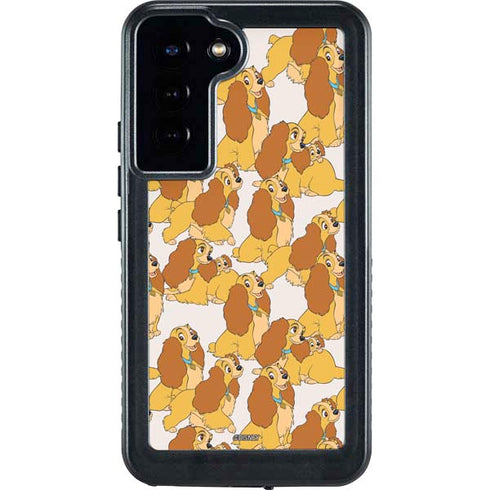Disney Lady & The Tramp Lady Pattern Galaxy S24 Plus Waterproof Case