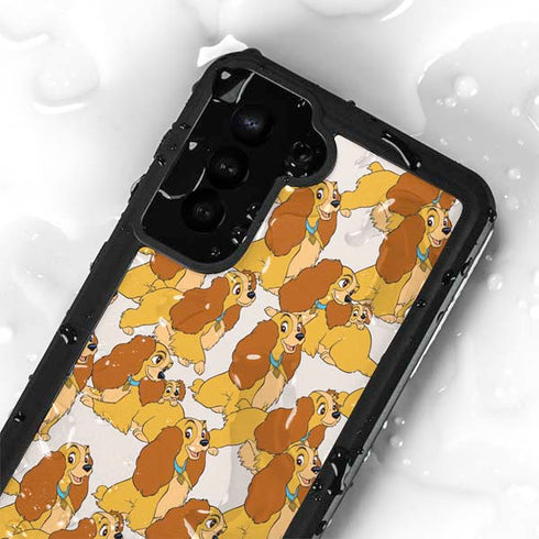 Disney Lady & The Tramp Lady Pattern Galaxy S24 Plus Waterproof Case