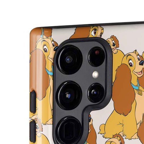 Disney Lady & The Tramp Lady Pattern Galaxy S25 Ultra Impact Case