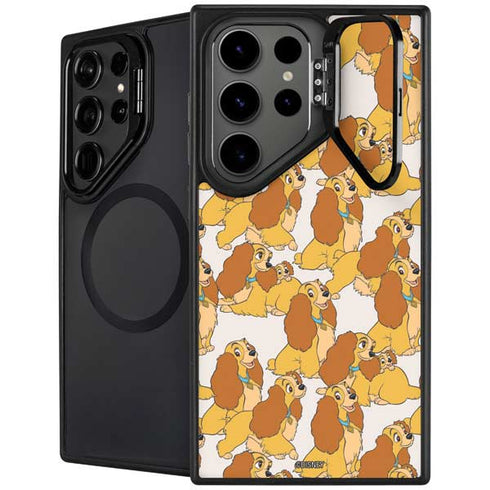 Disney Lady & The Tramp Lady Pattern Galaxy S25 Ultra Kickstand Case